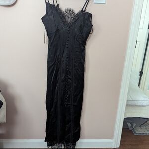 NWT Anthropologie Lace Button slip Dress Size 0